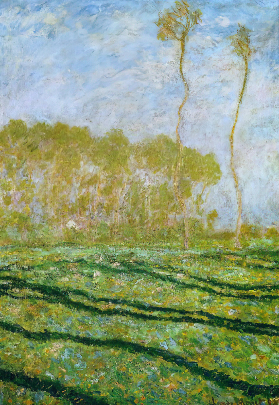 Monet: The Triumph of Impressionism and Its Enduring Legacy - Springtime Landscape at Giverny by claude monet