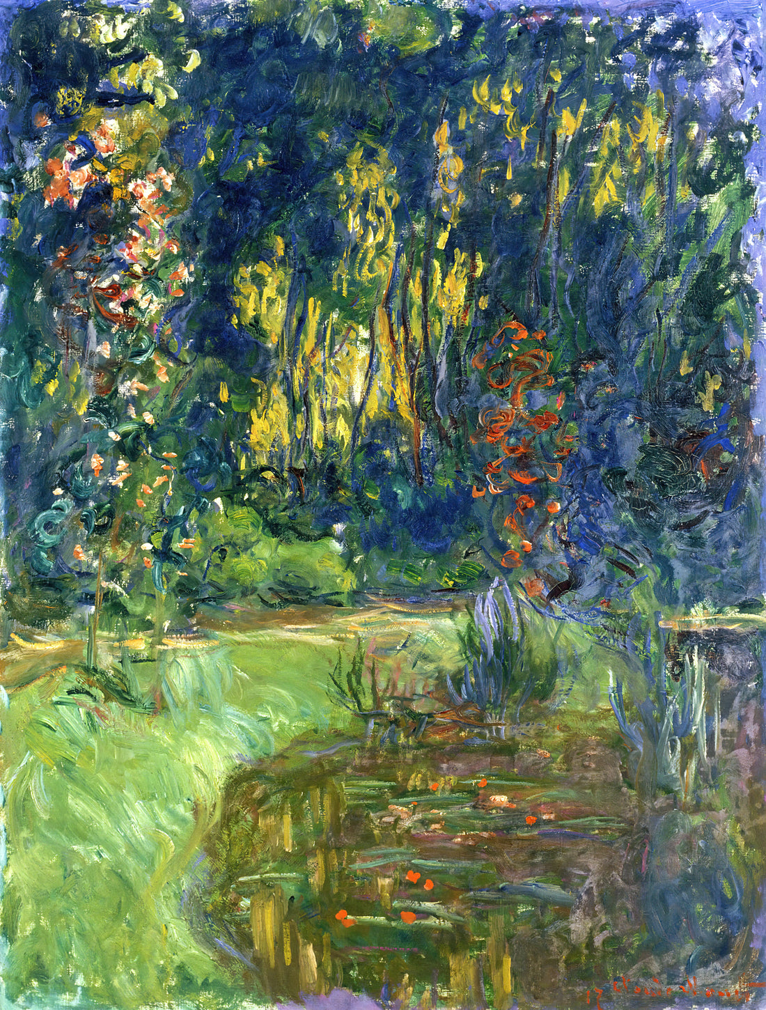 Monet's Circular Paintings: A Revolutionary Exploration of Light and Form - Water Lily Pond at Giverny by claude monet