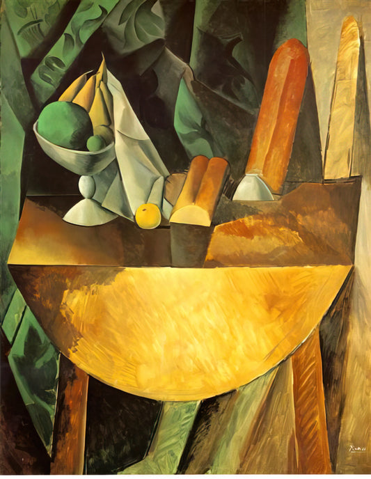 Musée Jacqueline et Pablo Picasso: The Intimate Museum Celebrating Picasso's Final Muse - Bread and dish with fruits on the table by Pablo Picasso