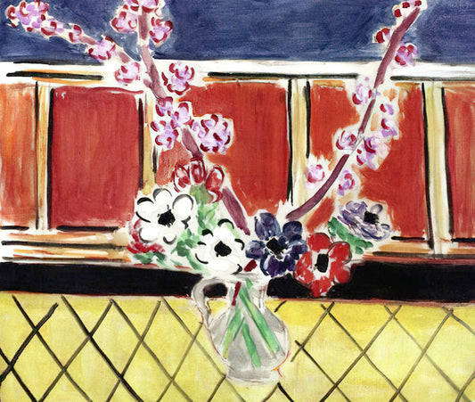 My Curves Are Not Crazy: Understanding Matisse's Revolutionary Approach to Form and Color - ANEMONES AND PEACH BLOSSOMS 1944 by Henri Matisse