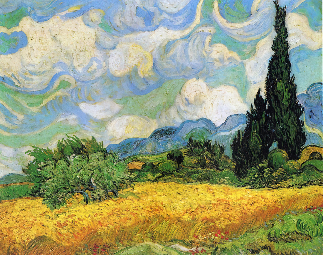 National Gallery Van Gogh: A Curator's Guide to the Collection and Its Masterpieces - Wheat Field with Cypresses at the Haude Galline near Eygalieres by Vincent van Gogh