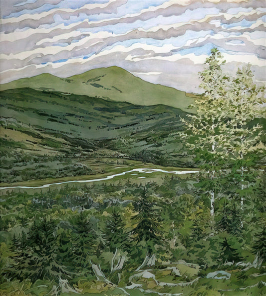 Neil Welliver Reproductions: Preserving the Legacy of an American Landscape Master - Briggs Meadow - 1977 by Neil Welliver