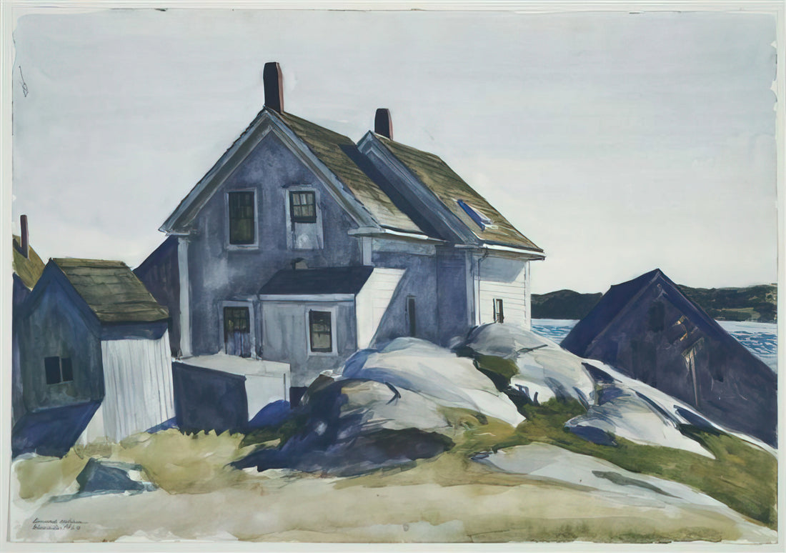 Nighthawks Art Style: Decoding Edward Hopper's Iconic Urban Loneliness - House at the Fort, Gloucester by Edward Hopper