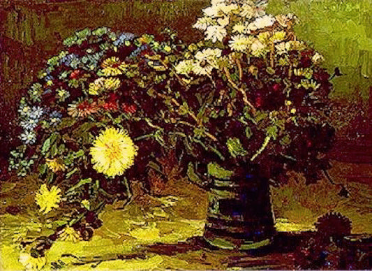 Obra Famosas de Van Gogh: Un Análisis Profundo de sus Pinturas Más Conocidas - Vase with Daisies by Vincent van Gogh