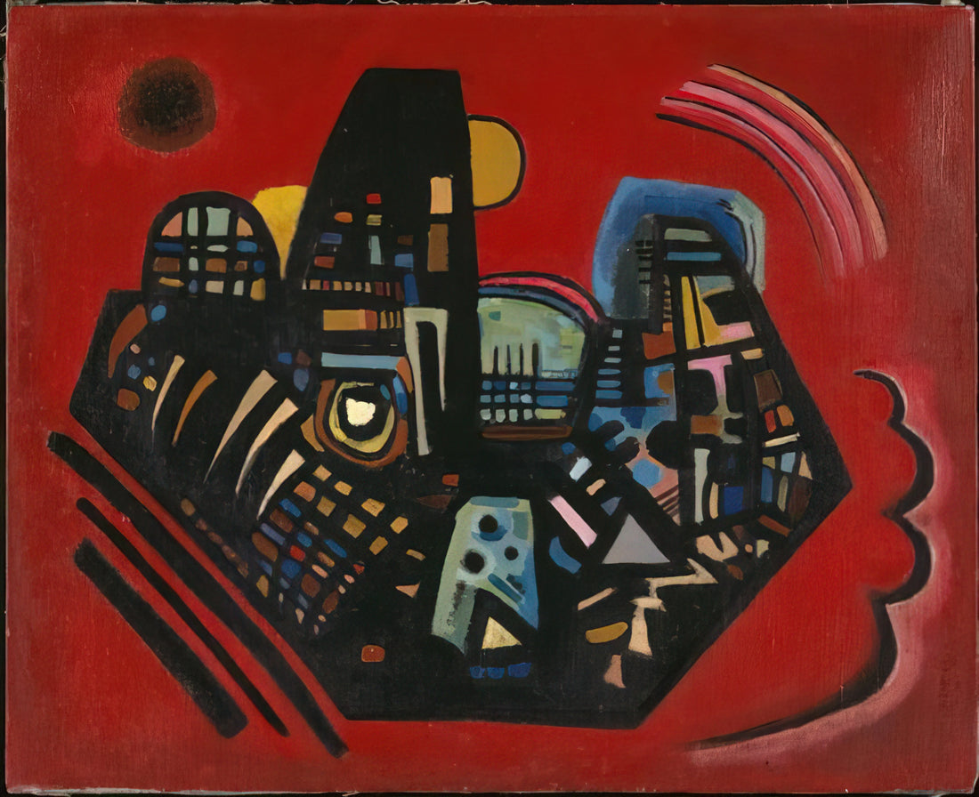 On White II by Wassily Kandinsky: A Masterpiece of Abstract Expressionism - BLACK RED 1928 by Wassily Kandinsky