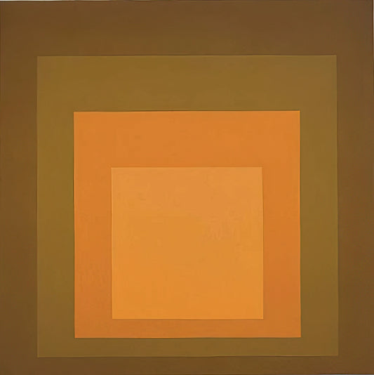 Oskar Schlemmer and the Enduring Legacy of Bauhaus - HOMAGE TO THE SQUARE AUTUMN CLIMAX 1963 by Josef Albers