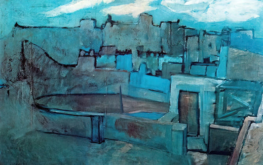 Pablo Picasso Light Painting: Illuminating the Master's Experimental Techniques - The roofs of Barcelona by Pablo Picasso