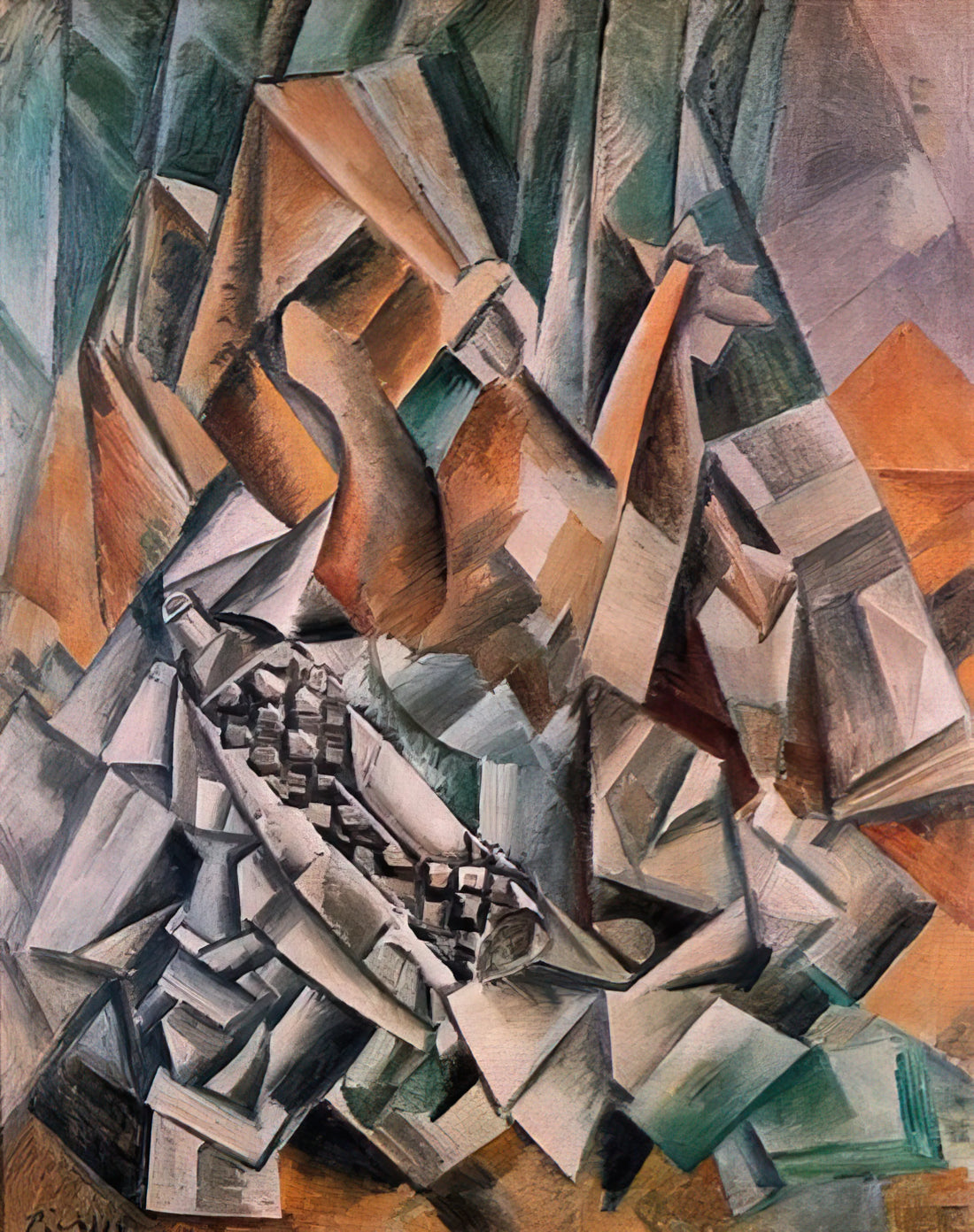 Pablo Picasso Pottery: The Ceramic Revolution of a Modern Master - Still life with bottle of Anis del Mono - 1909 by Pablo Picasso