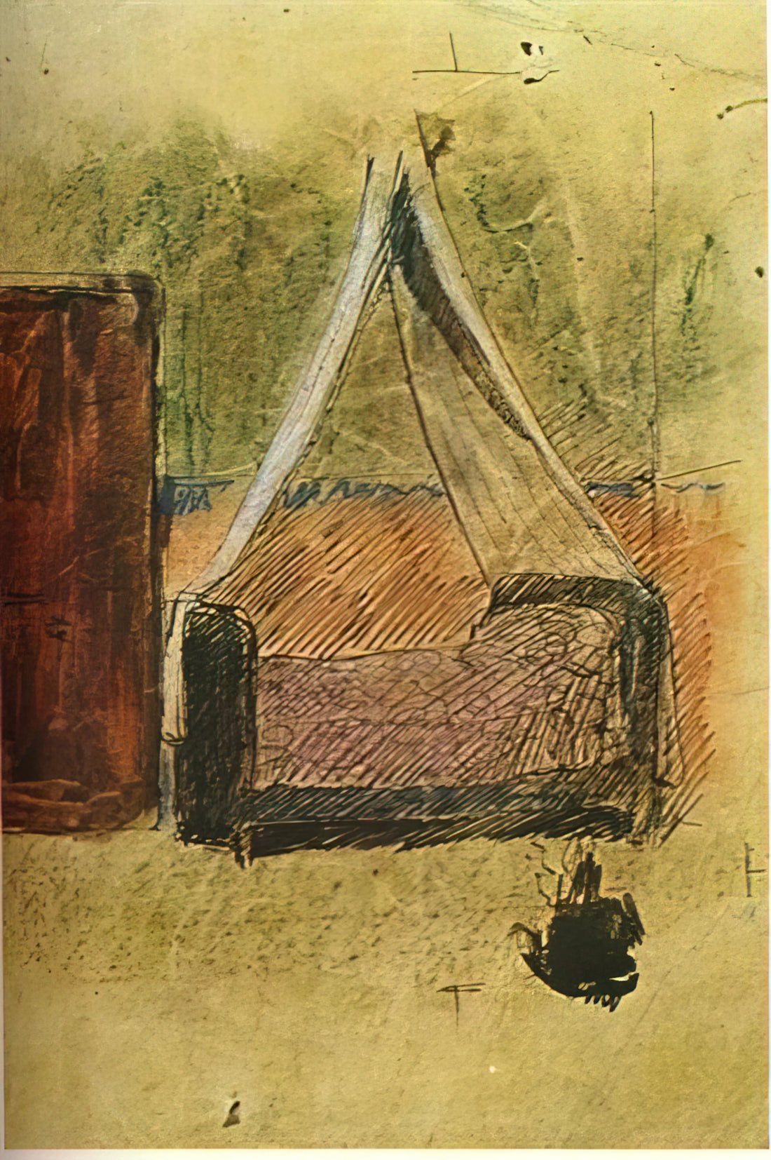 Pablo Picasso and Rolex: An Unexpected Intersection of Artistic Genius and Horological Craftsmanship - Bed with mosquito nets by Pablo Picasso