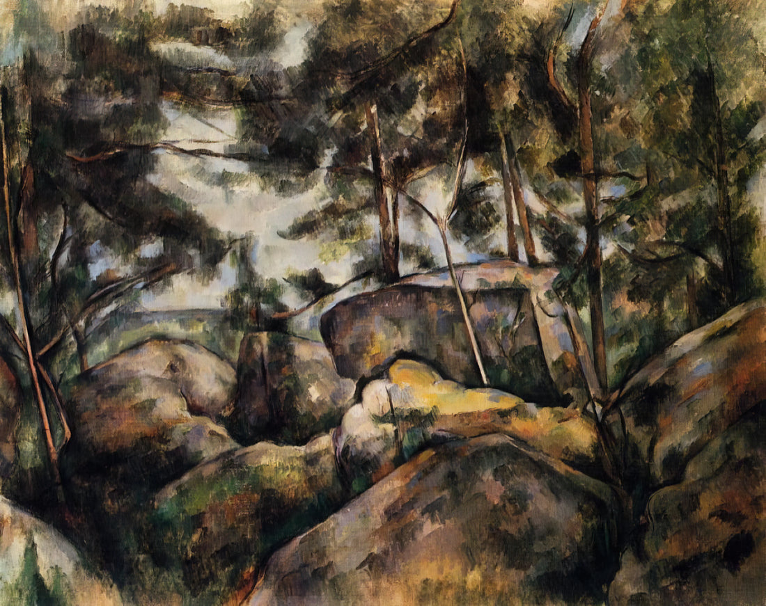 Paul Cézanne Drawing: The Foundational Practice Behind the Father of Modern Art - Rocks at Fountainebleau by Paul Cézanne