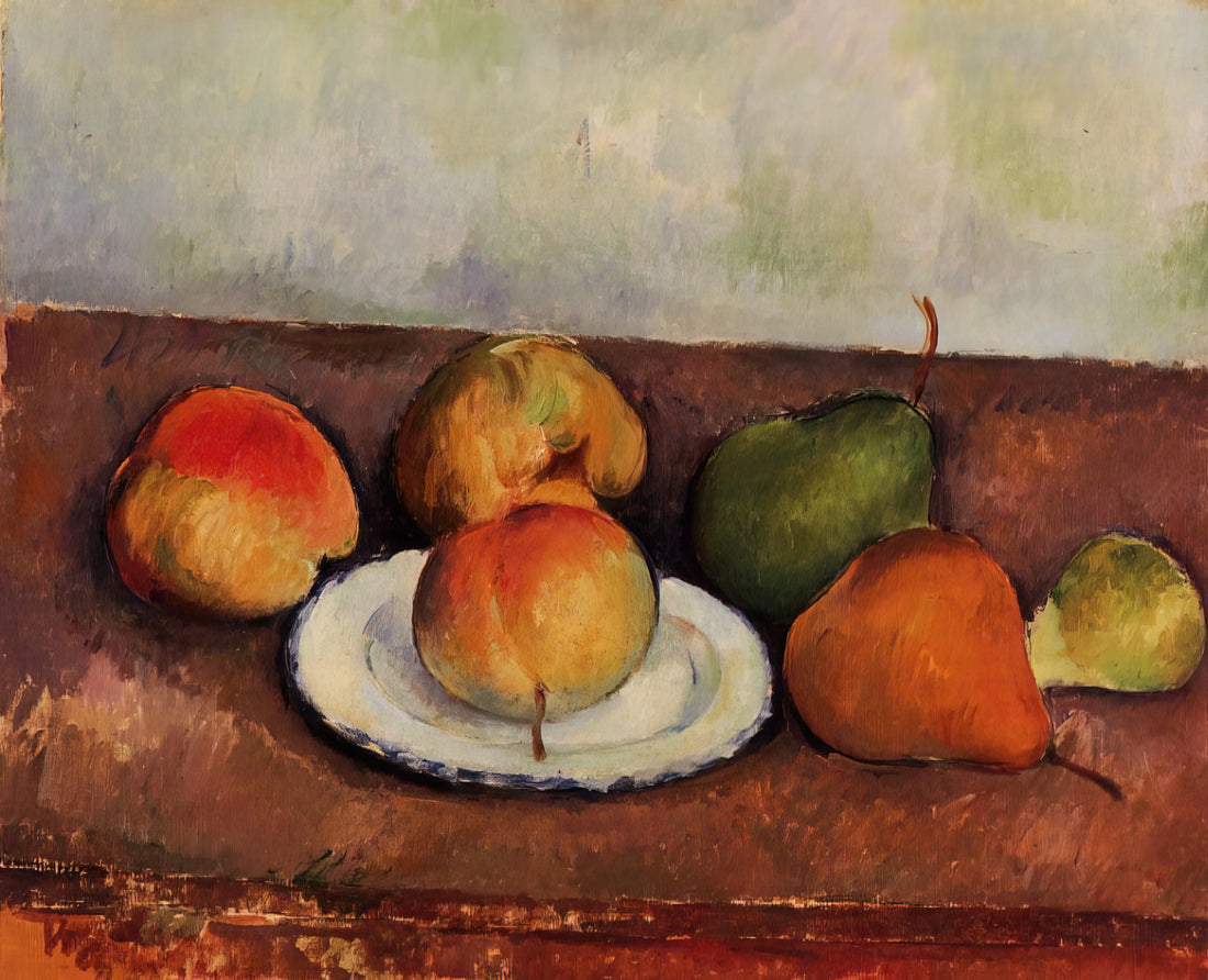 Paul Cézanne's Mont Sainte-Victoire: The Mountain That Transformed Modern Art - Still Life Plate and Fruit by Paul Cézanne