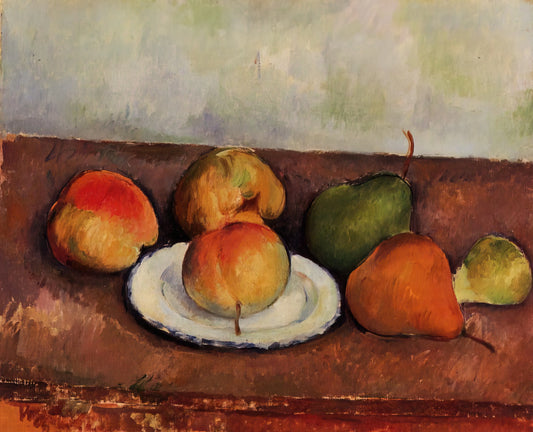 Paul Cézanne's Mont Sainte-Victoire: The Mountain That Transformed Modern Art - Still Life Plate and Fruit by Paul Cézanne