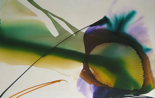 Paul Jenkins: The Abstract Expressionist Who Painted with Light and Water - Phenomena Amber Sight by Paul Jenkins