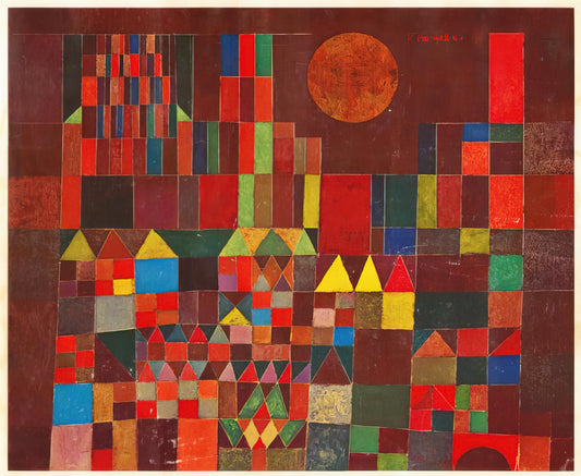 Paul Klee Abstract Art: A Journey into Color, Line, and Symbolism - CASTLE AND SUN 1928 by Paul Klee