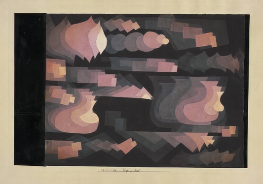 Paul Klee Canvas: Exploring the Master's Unique Artistic Vision Through Museum-Quality Prints - ADD IN RED 1921 by Paul Klee