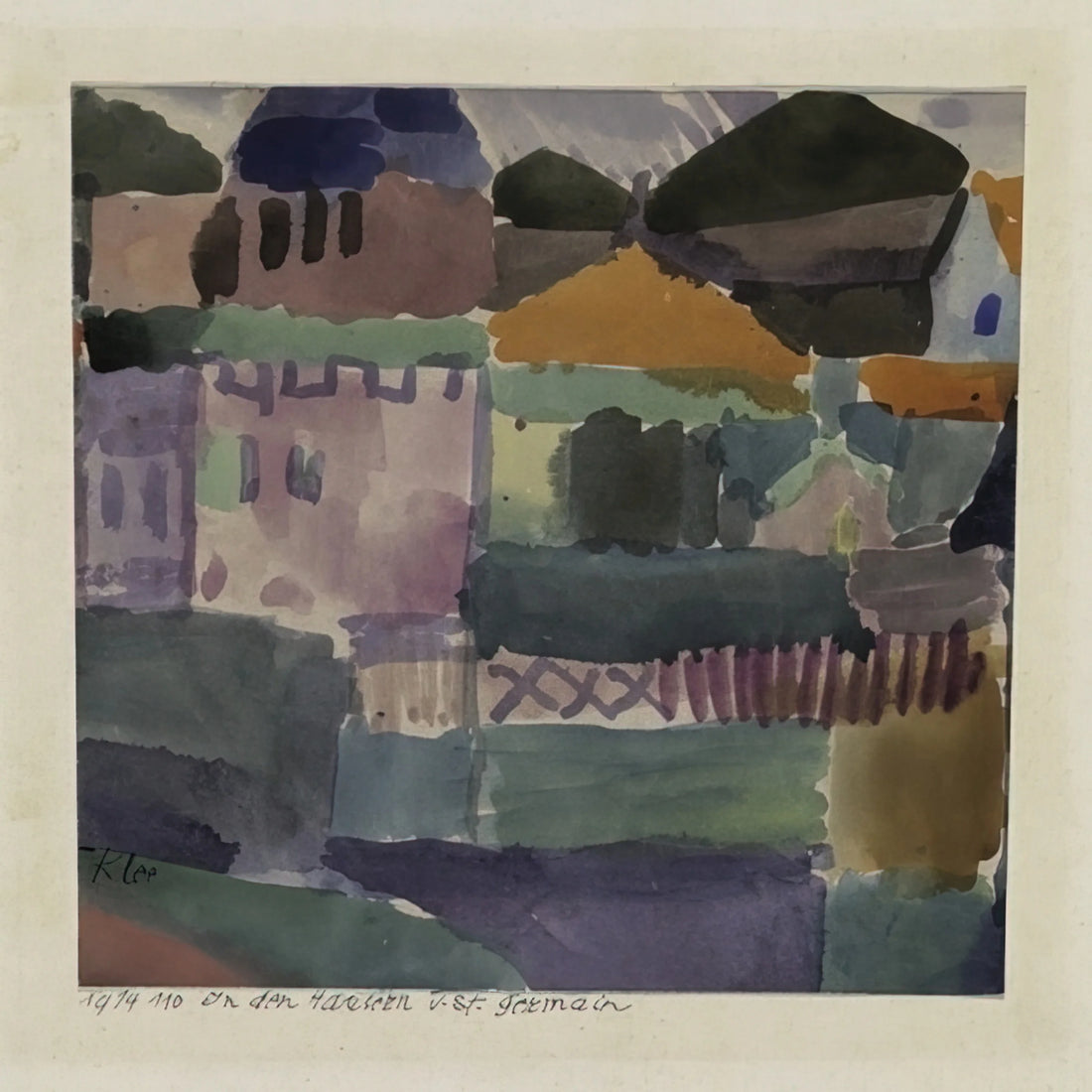 Paul Klee Lithograph: A Collector's Guide to the Artist's Printmaking Genius - IN THE HOUSES OF ST GERMAIN 1914 by Paul Klee