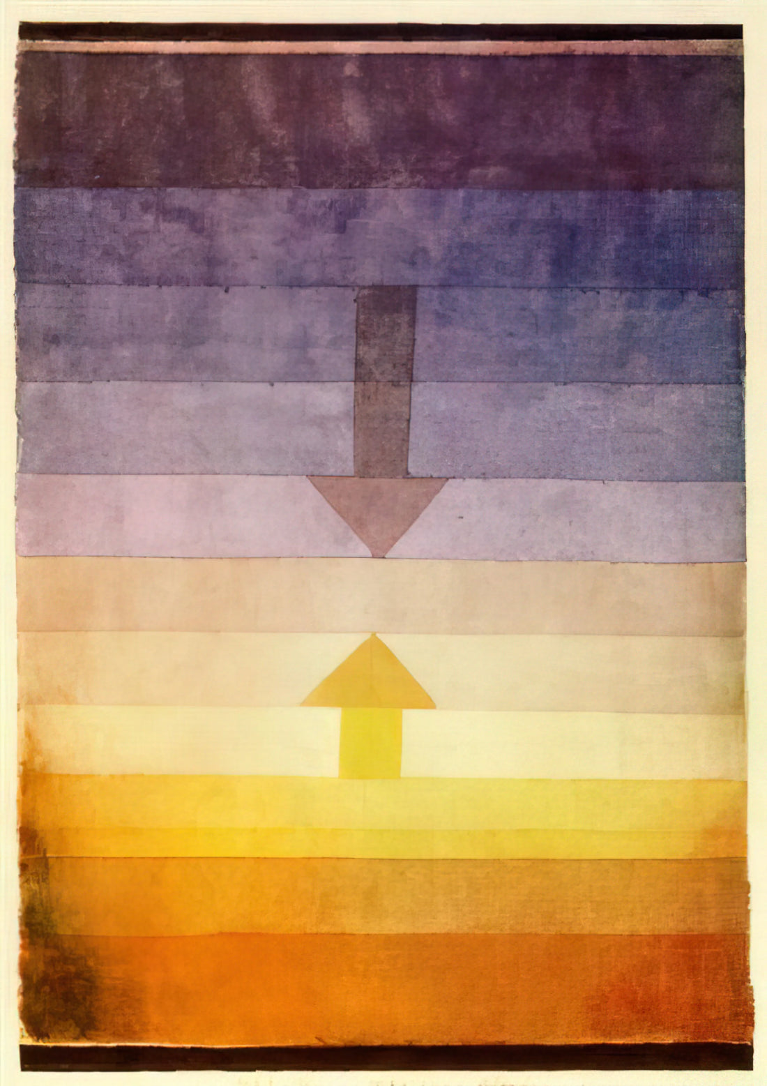 Paul Klee Lithographs: A Collector's Guide to the Artist's Printmaking Genius - SEPARATION IN THE EVENING 1922 by Paul Klee
