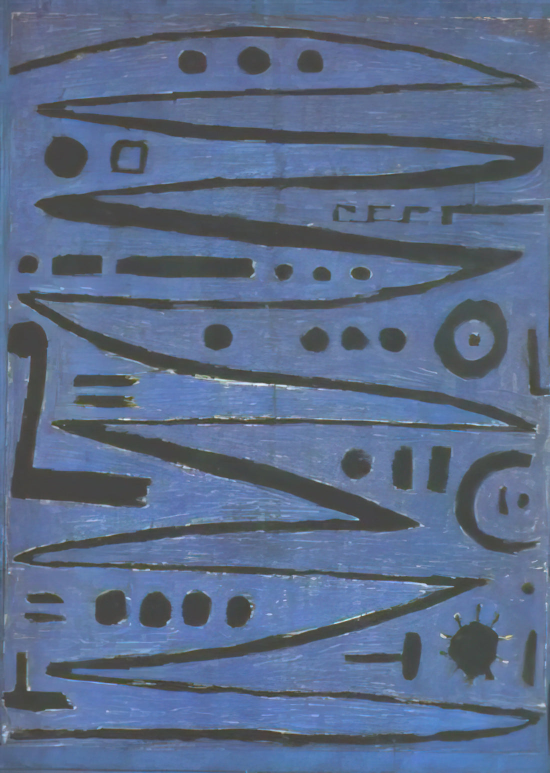 Paul Klee Senecio Print: A Collector's Guide to This Iconic Modernist Masterpiece - HEROIC FIDDLING 1938 by Paul Klee