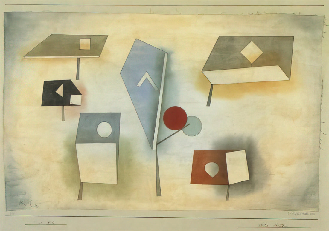 Paul Klee: The Painter Who Transformed Modern Art with Color and Line - SIX SPECIES 1921 by Paul Klee