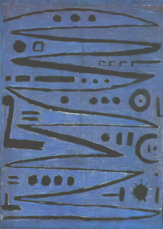 Paul Klee: The Poetic Visionary Who Redefined Modern Art - HEROIC FIDDLING 1938 by Paul Klee