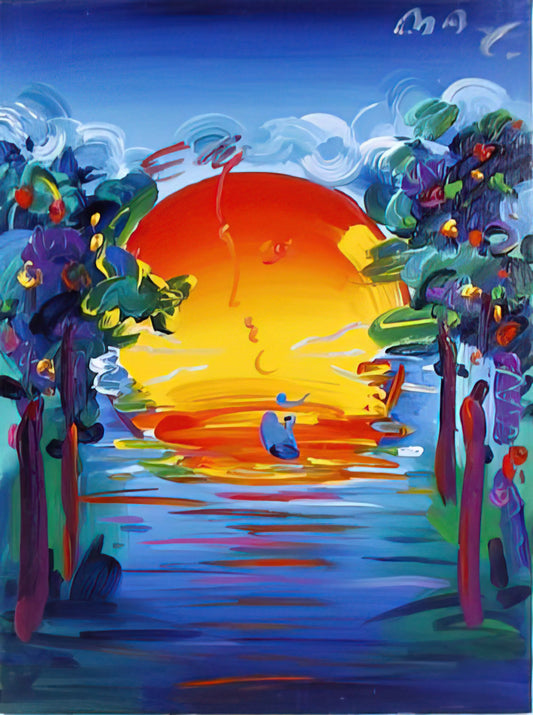 Peter Max Sports Art: The Vibrant Fusion of Pop Culture and Athleticism - BETTER WORLD 1993 by Peter Max