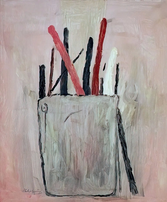 Philip Guston Abstract: The Radical Evolution of a Master Painter - BRUSHES 1969 by Philip Guston