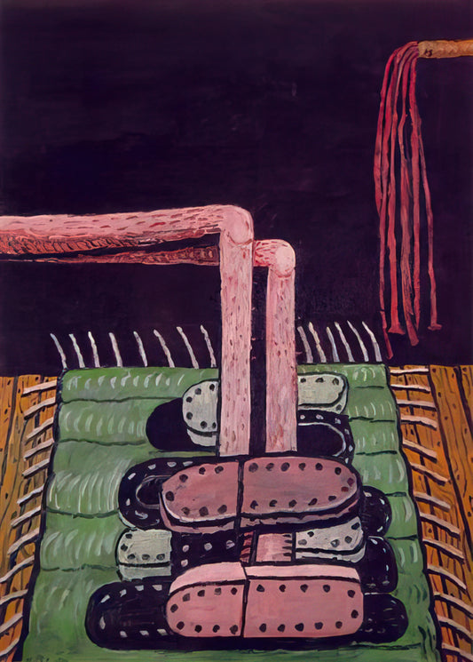 Philip Guston Framed Art Print: A Collector's Guide to His Late Masterpieces - GREEN RUG by Philip Guston
