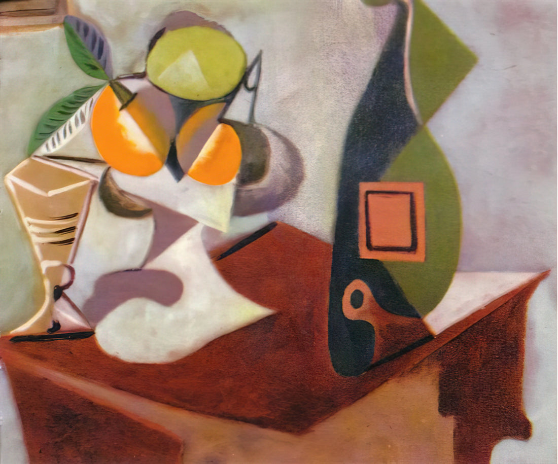 Picasso Jacqueline Lithograph: A Master's Intimate Portrait in Print - Still life with lemon and oranges by Pablo Picasso