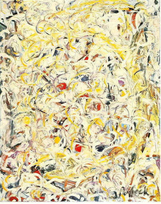 Picasso and Pollock: The Revolutionary Titans of 20th Century Art - SHIMMERING SUBSTANCE 1946 1 by Jackson Pollock