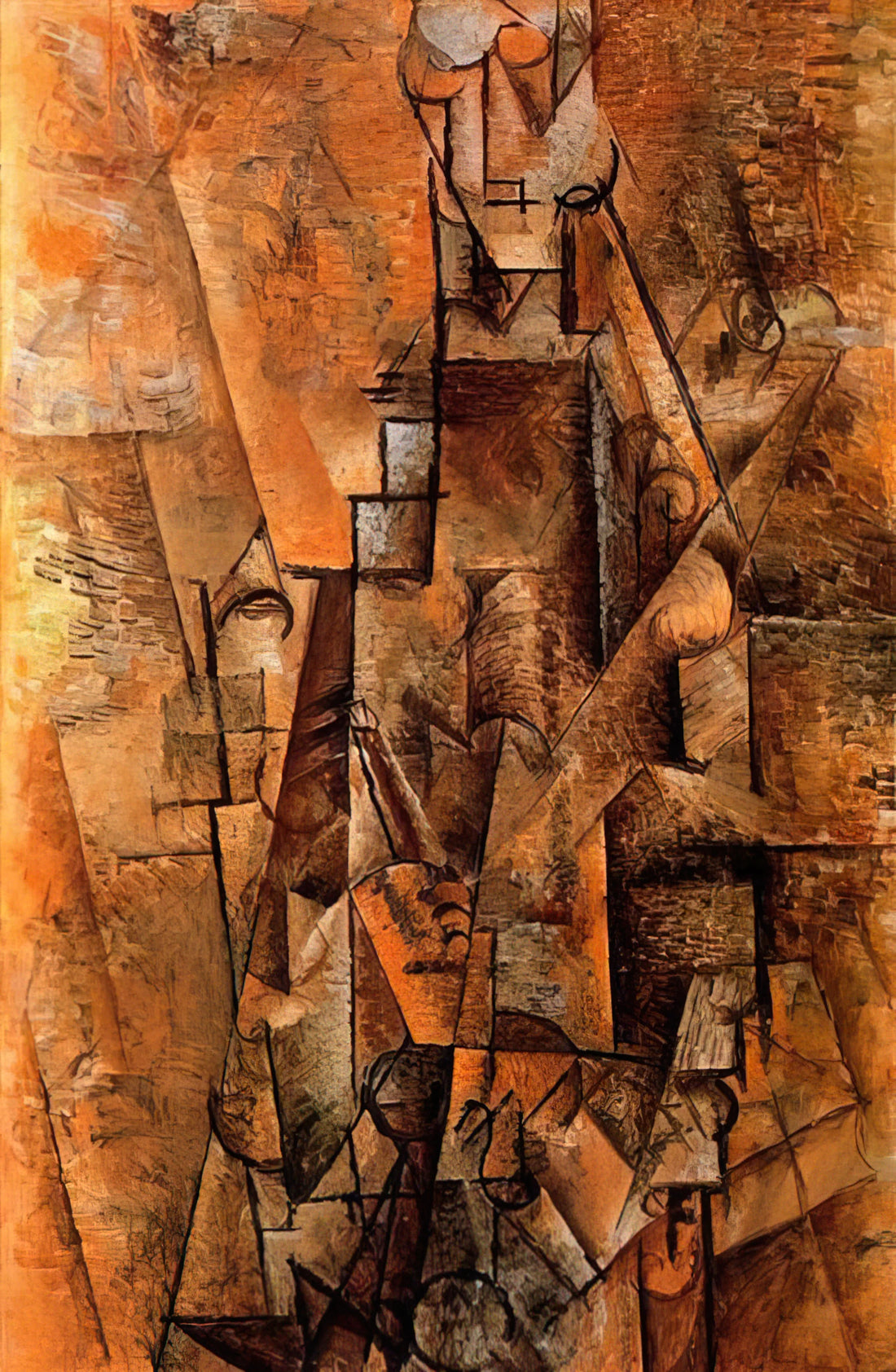 Picasso's Classical Period Paintings: A Return to Form and Monumental Grace - Clarinetist - 1911 by Pablo Picasso