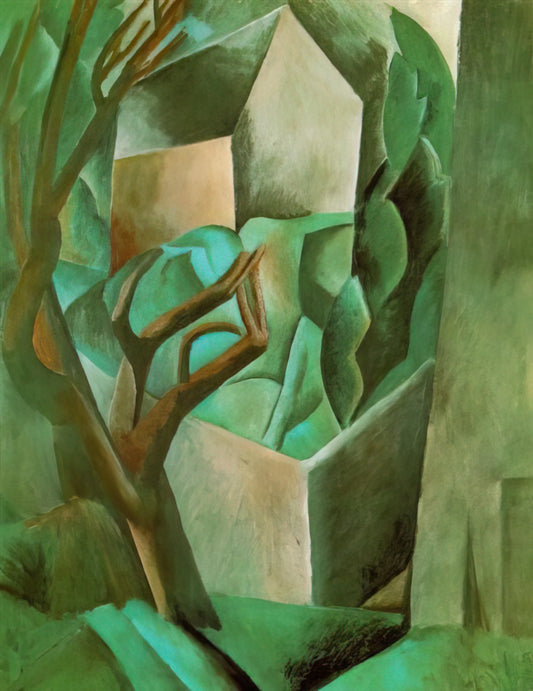 Picasso's Reclining Figures: A Revolutionary Exploration of Form and Sensuality - House in the garden by Pablo Picasso