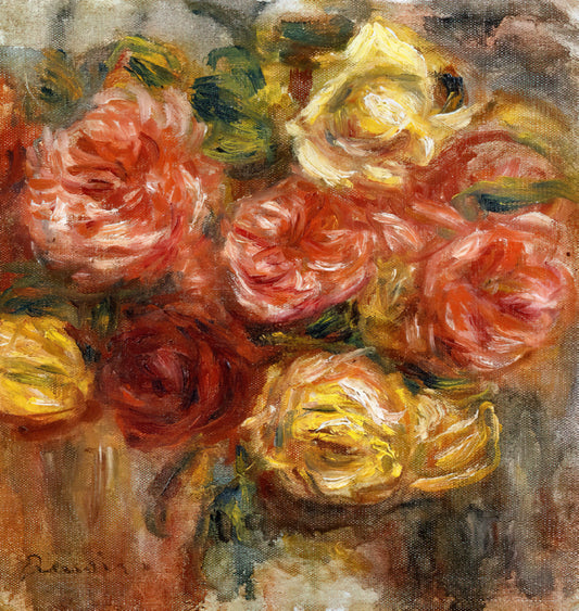 Pierre-Auguste Renoir at Musée d'Orsay: A Curator's Guide to His Masterpieces - Bouquet of Roses in a Vase by Pierre-Auguste Renoir