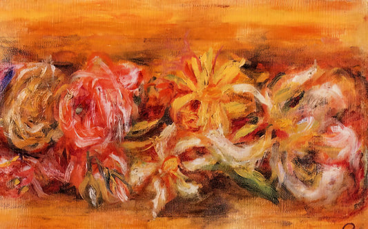 Pierre-Auguste Renoir's 'Paysage en Été': A Masterpiece of Impressionist Landscape Painting - Garland of Flowers by Pierre-Auguste Renoir