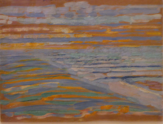 Piet Mondrian Life: The Evolution of a Modernist Visionary - View from the Dunes with Beach and Piers by Piet Mondrian
