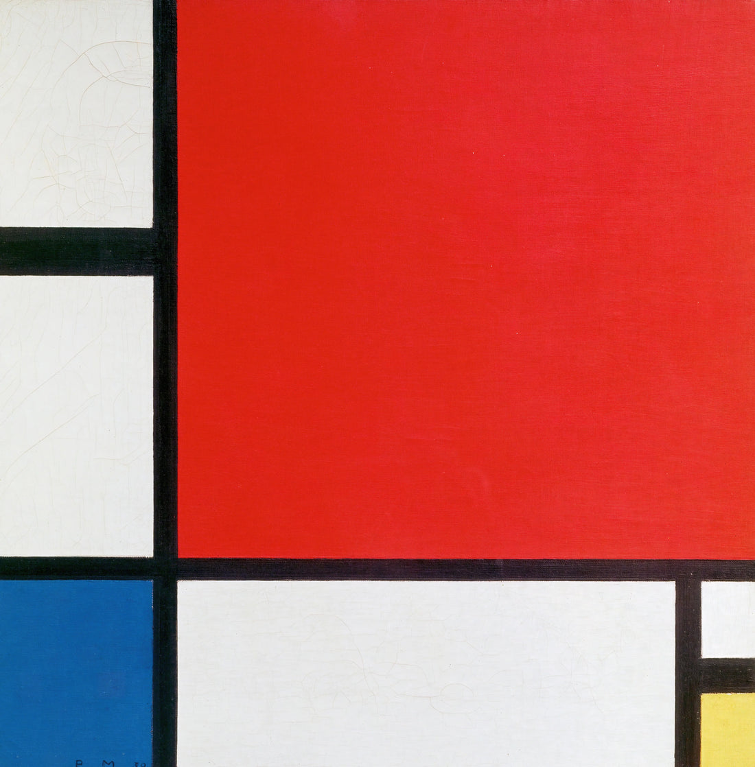 Piet Mondrian Original: The Evolution of an Iconic Vision - Composition with Red, Blue and Yellow by Piet Mondrian