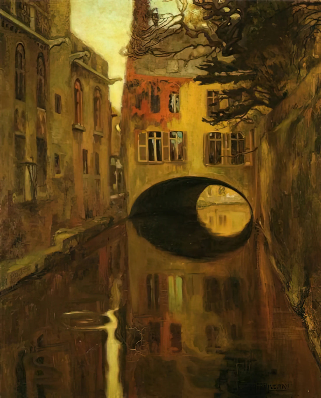 Pintura de Silvia Pinal de Diego Rivera: Un Retrato de Celebridad y Arte Mexicano - HOUSE OVER THE BRIDGE by Diego Rivera