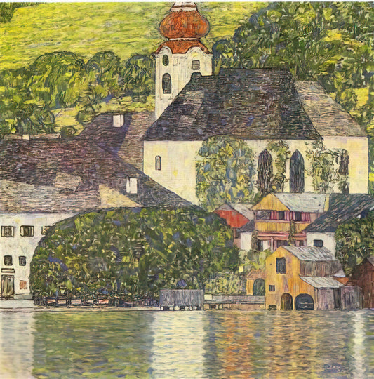 Pjatteryd 22677: Decoding the Enigmatic Art Print and Its Place in Contemporary Collecting - CHRUCH IN UNTERACH ON THE ATTERSEE by Gustav Klimt