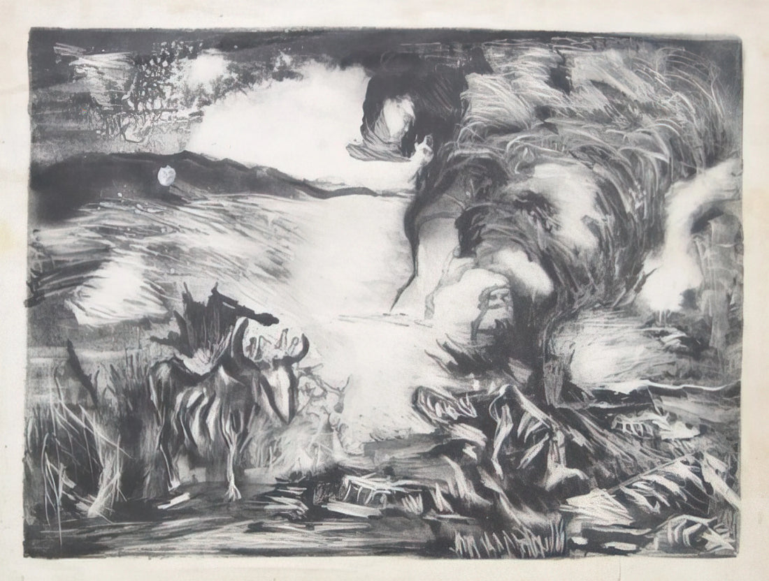 Pollock 1948: The Revolutionary Year That Transformed Abstract Expressionism - LANDSCAPE WITH STEER 1937 1 by Jackson Pollock