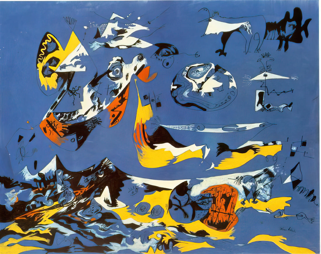 Pollock Plakat: Understanding Jackson Pollock's Revolutionary Art in Print Form - BLUE MOBY DICK by Jackson Pollock