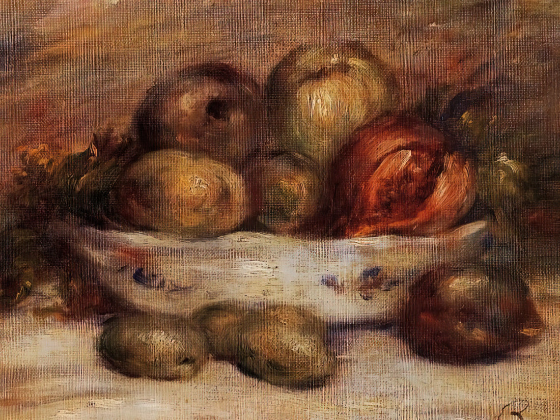 Portrait of Edmond Renoir: A Masterpiece of Intimacy and Impressionist Technique - Still Life with Fruit by Pierre-Auguste Renoir