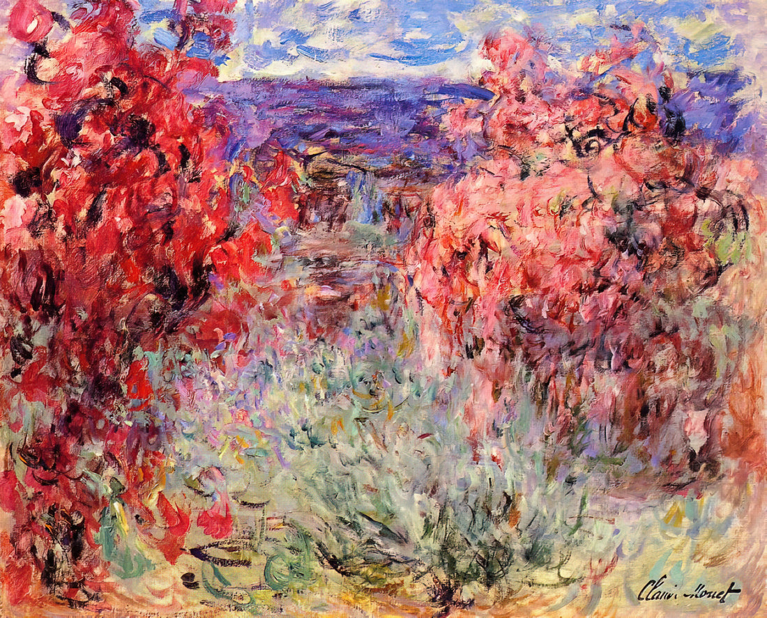 Prints by Claude Monet: A Curator's Guide to Collecting Impressionist Masterpieces - The House among the Roses by claude monet