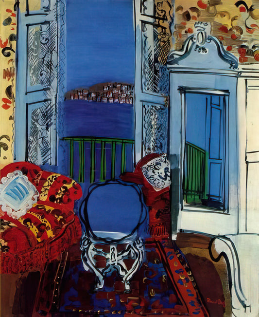Raoul Dufy's Artist Studio: A Portal to His Joyful Creative World - OPEN WINDOW 1928 by Raoul Dufy