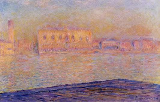 Real Monet Paintings: A Curator's Guide to Authenticity, Value, and Collecting - The Doges' Palace Seen from San Giorgio Maggiore by claude monet