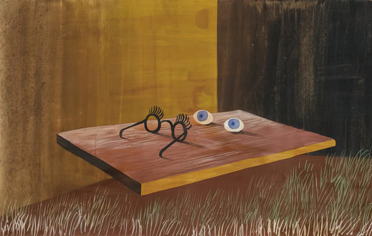 Remedios Varo's Paintings: A Journey into Surrealist Alchemy and Mystical Symbolism - EYES ON THE TABLE 1938 by Remedios Varo