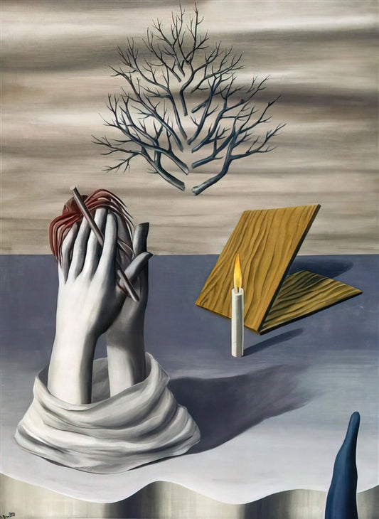 René Magritte Framed Canvas Print: Surrealist Masterpieces for Your Collection - THE DAWN OF CAYENNE 1926 by Rene Magritte