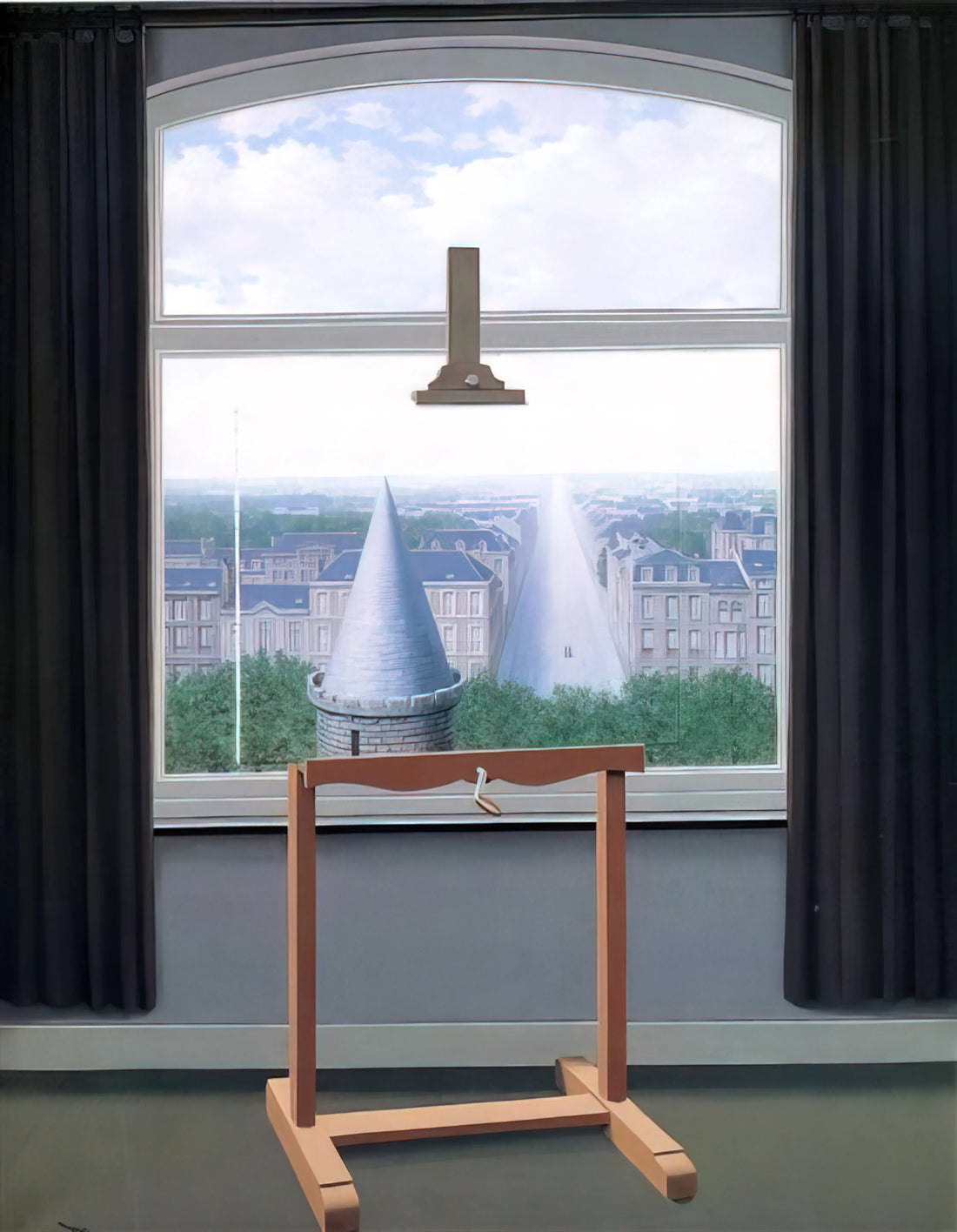 René Magritte Lithograph: The Surrealist's Mastery in Printmaking - WHERE EUCLIDE WALKED 1955 by Rene Magritte