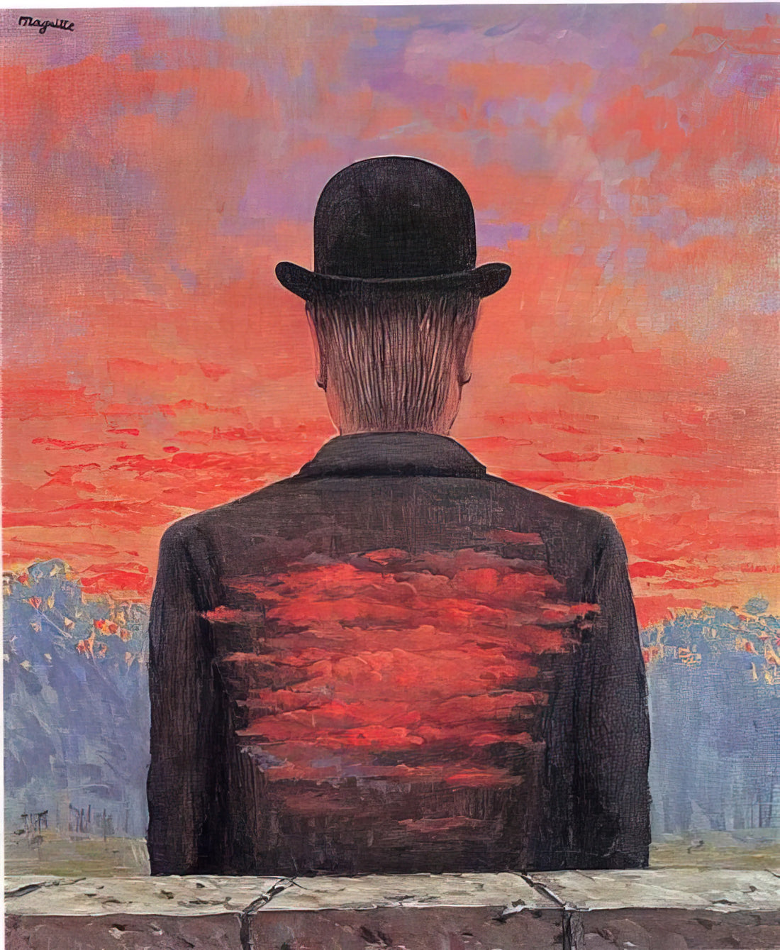 René Magritte Prints: A Curator's Guide to Surrealist Masterpieces - THE POET RECOMPENSED 1956 by Rene Magritte