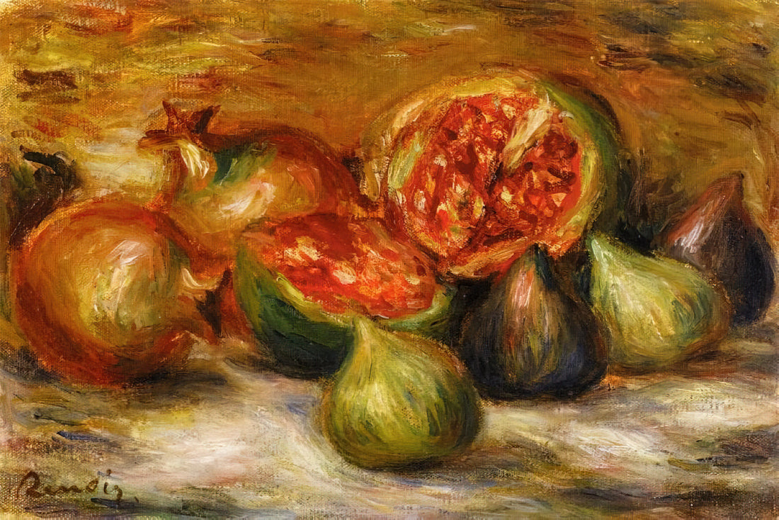 Renoir Chapeau Épinglé: A Masterpiece of Impressionist Portraiture and Feminine Grace - Still Life with Figs by Pierre-Auguste Renoir