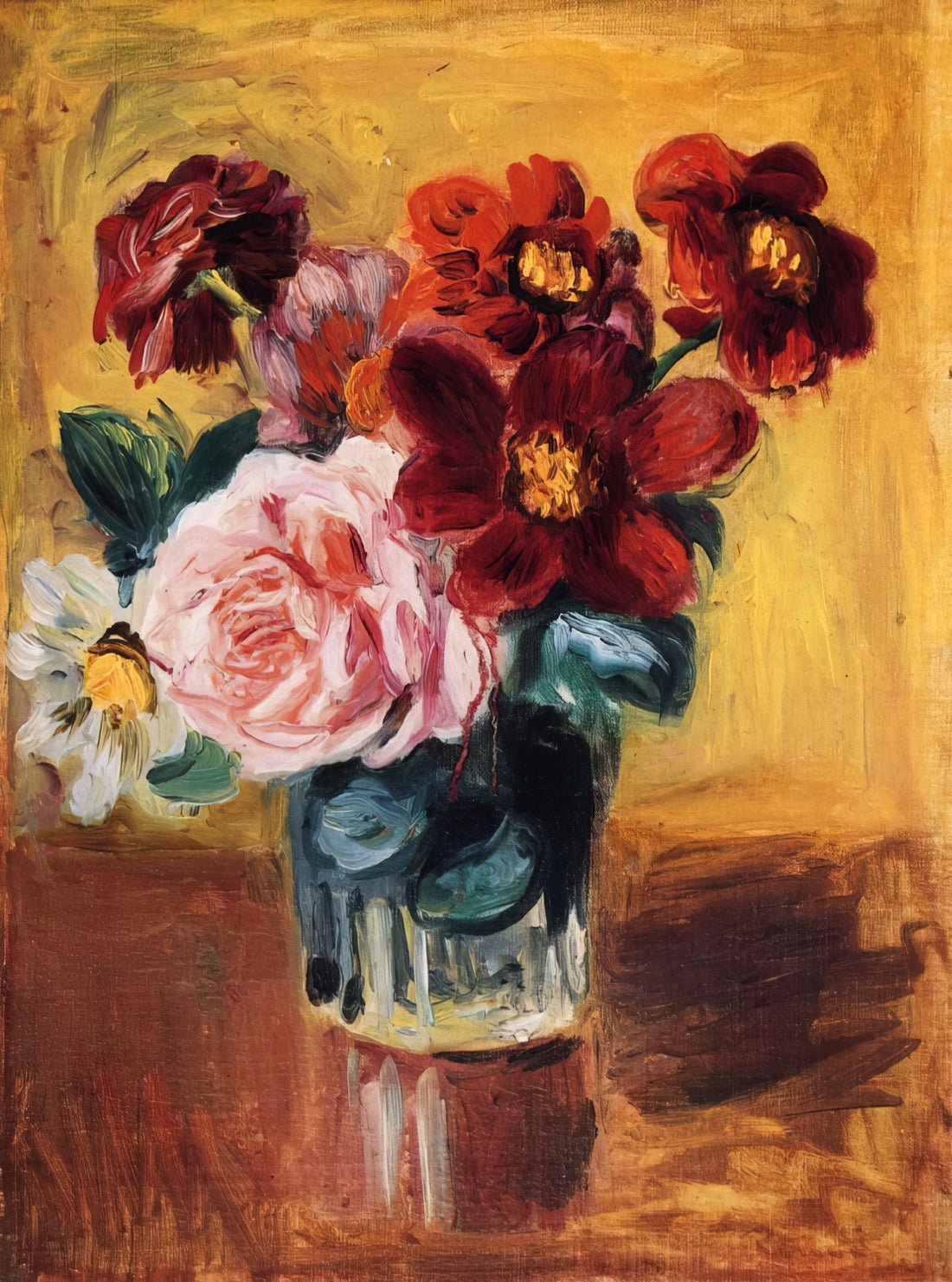 Renoir's Pont des Arts: A Masterpiece of Impressionist Paris - Flowers in a Vase by Pierre-Auguste Renoir