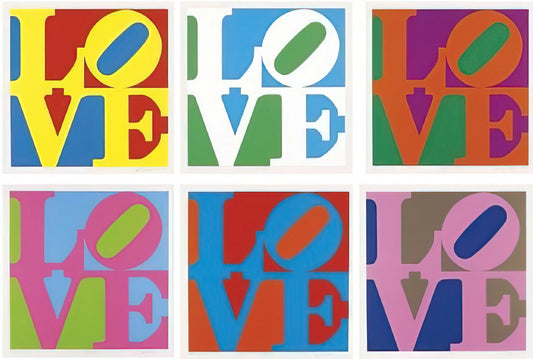 Robert Indiana Framed Art Print: A Collector's Guide to Iconic Pop Art - The Garden of Love by Robert Indiana